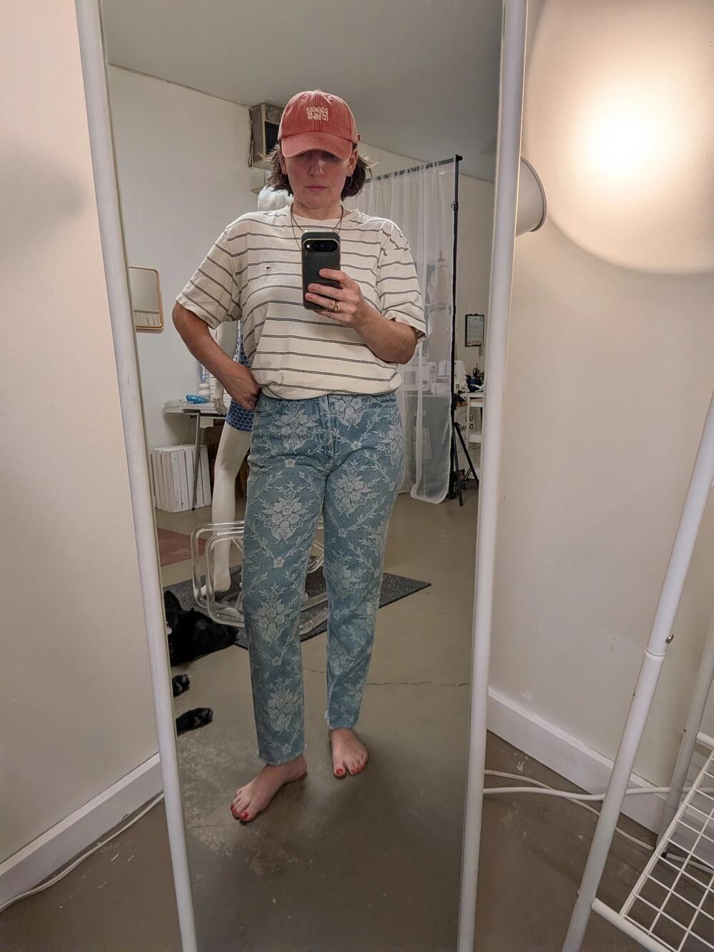 Vintage 80's Santana Italia Floral Tapestry High Waisted Jeans
